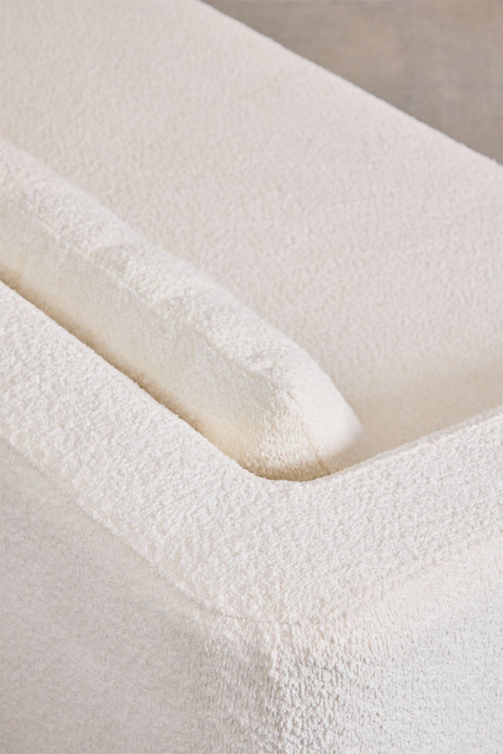 Trivietė sofa DALILA su miegama funkcija, balta spalva