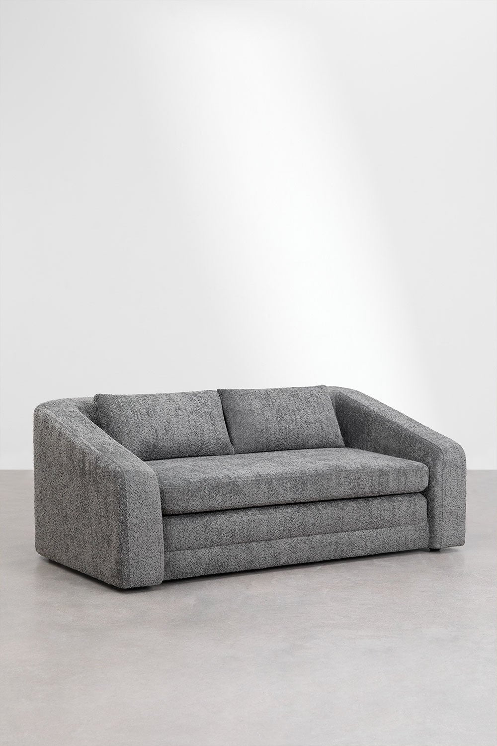 Dvievietė sofa DALILA su miegama funkcija, antracito spalva