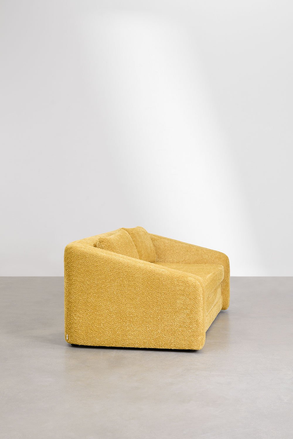 Dvievietė sofa DALILA su miegama funkcija, geltona spalva