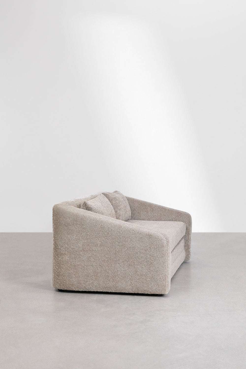 Dvievietė sofa DALILA su miegama funkcija, ruda spalva