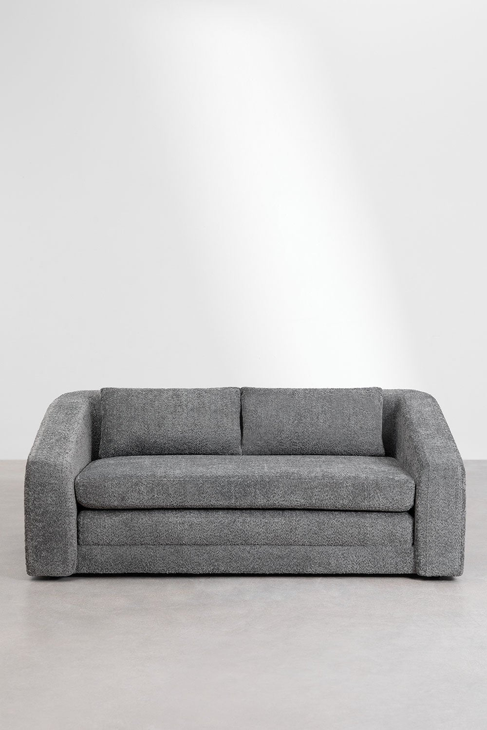 Dvievietė sofa DALILA su miegama funkcija, antracito spalva