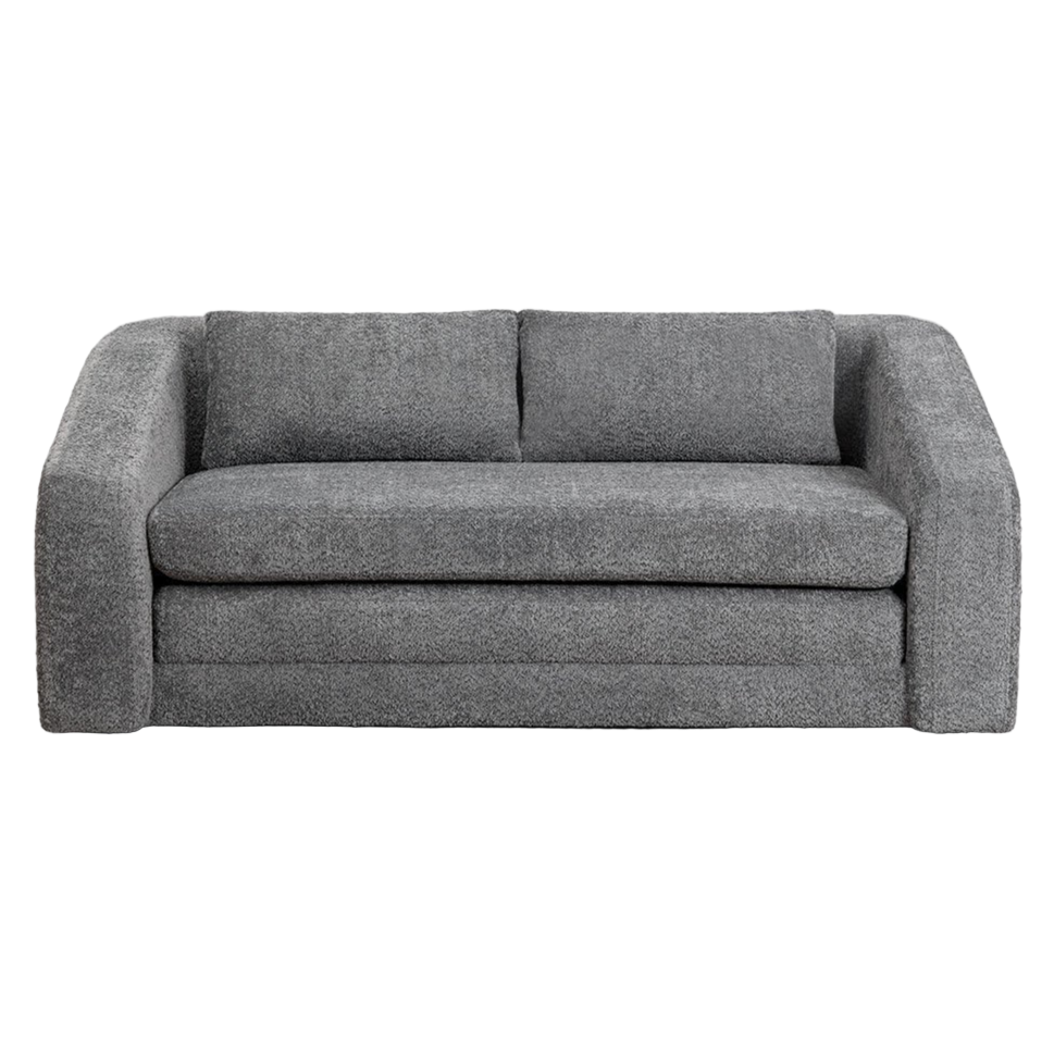 Dvievietė sofa DALILA su miegama funkcija, antracito spalva