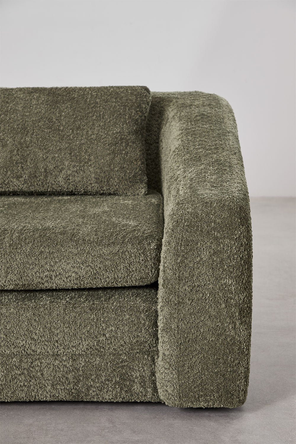Dvievietė sofa DALILA su miegama funkcija, žalia spalva