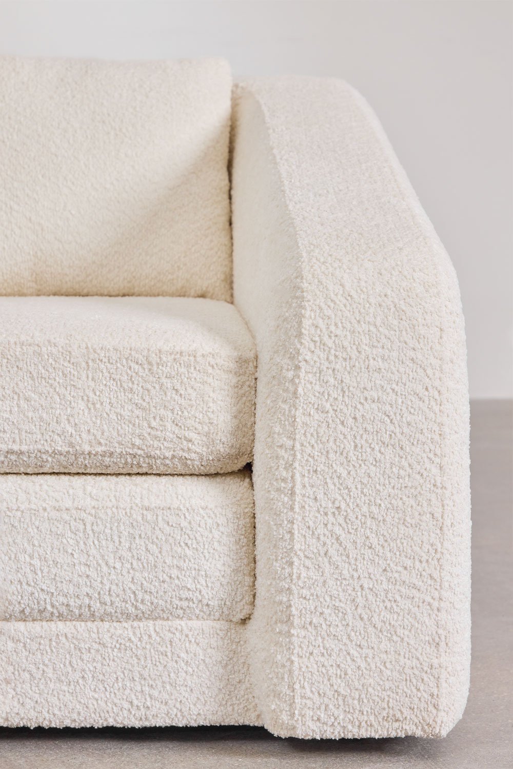 Dvievietė sofa DALILA su miegama funkcija, balta spalva