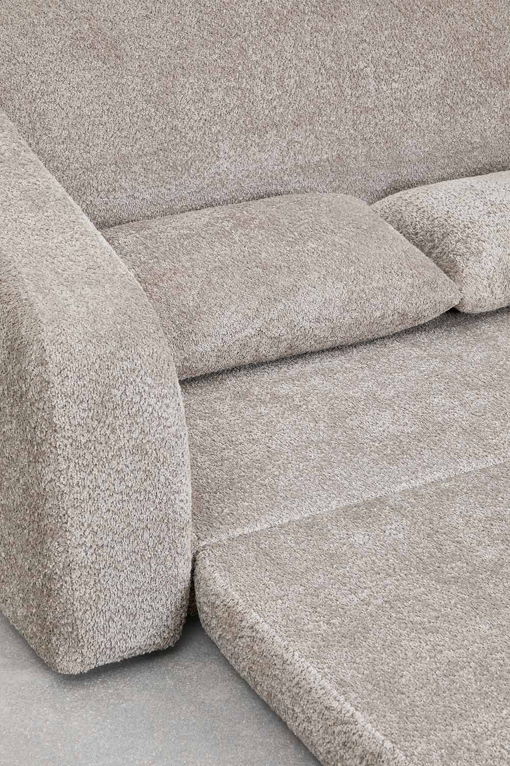Dvievietė sofa DALILA su miegama funkcija, ruda spalva