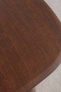 Ovalus stalas NUVELA, tamsi mediena, 180-240x110