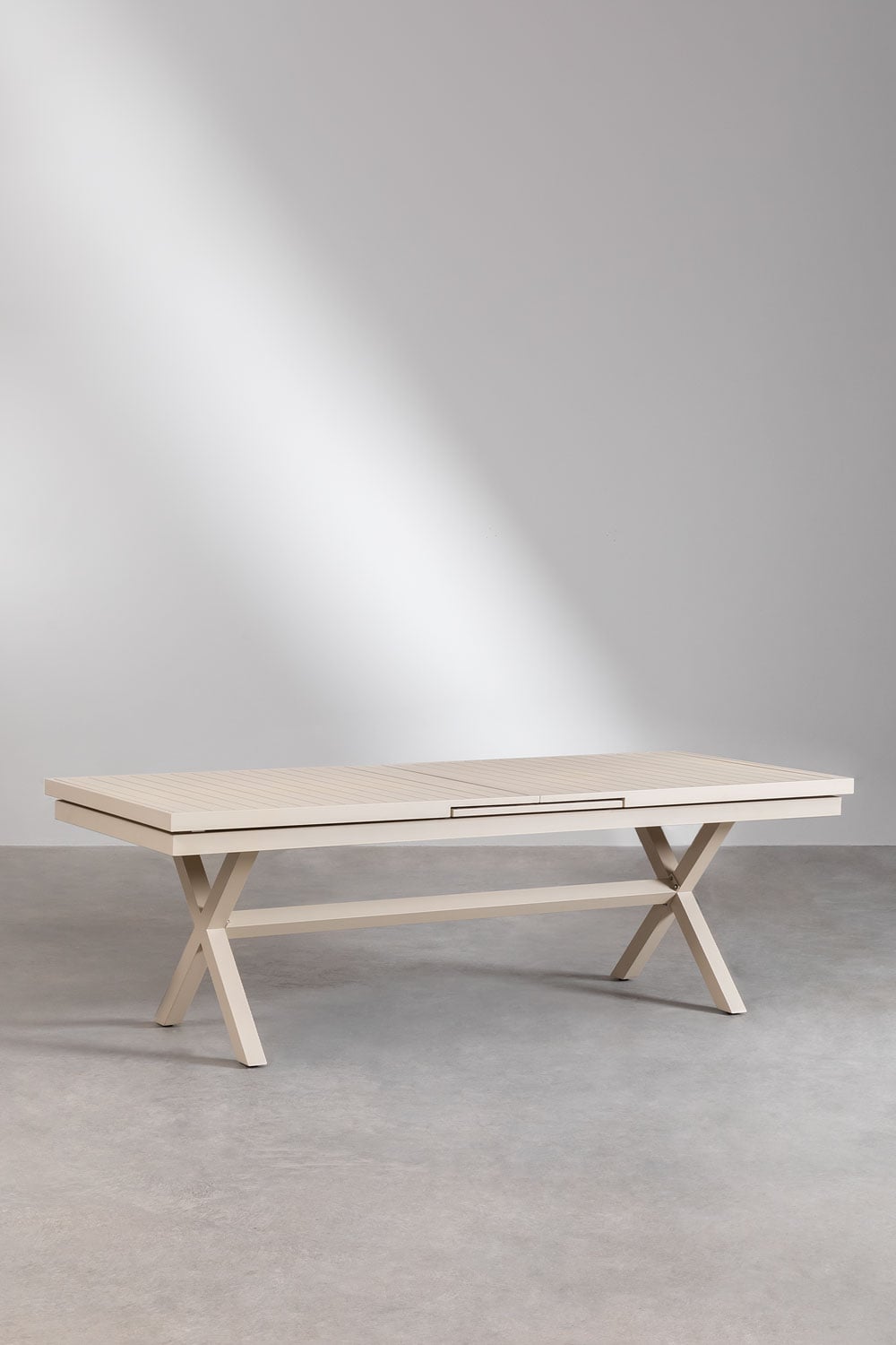 Extendable table ALUKAS, cream