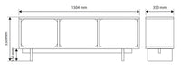 TV spintelė PARKO, 150 cm