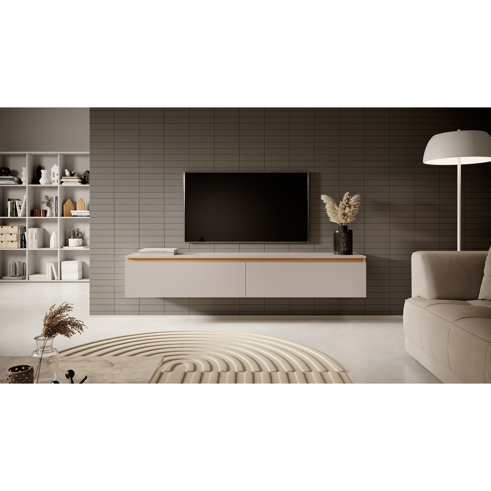 TV staliukas SENEY, pilkas, 175 cm