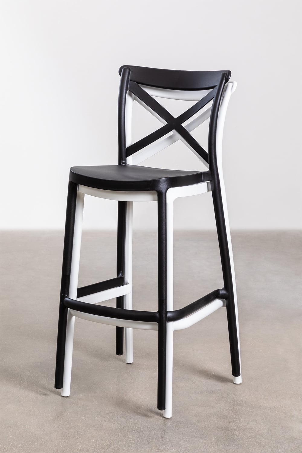 Baro kėdė FERRO, juoda, 75 cm