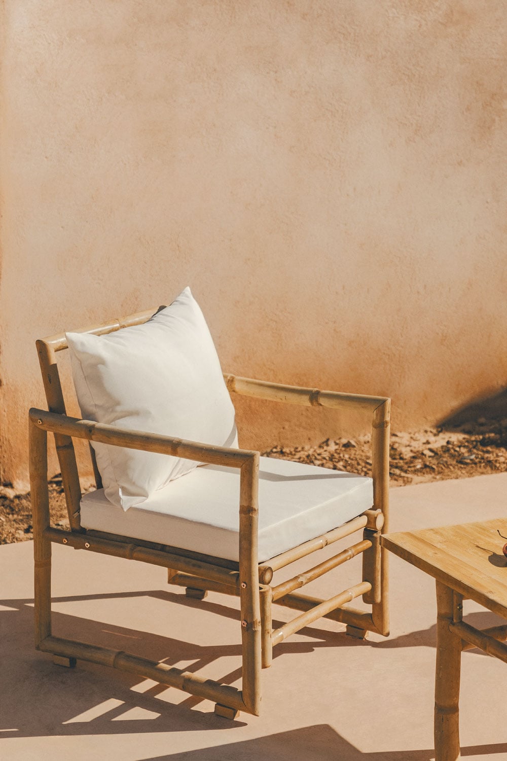 Armchair BAMBUNAS, natural bamboo