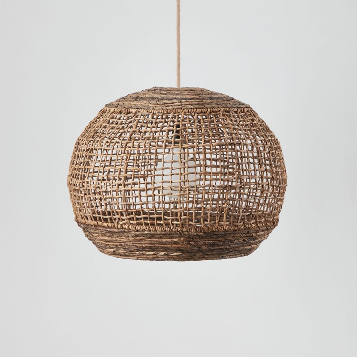 Lauko pakabinamas šviestuvas UDANE, medus ir juoda, 45 cm