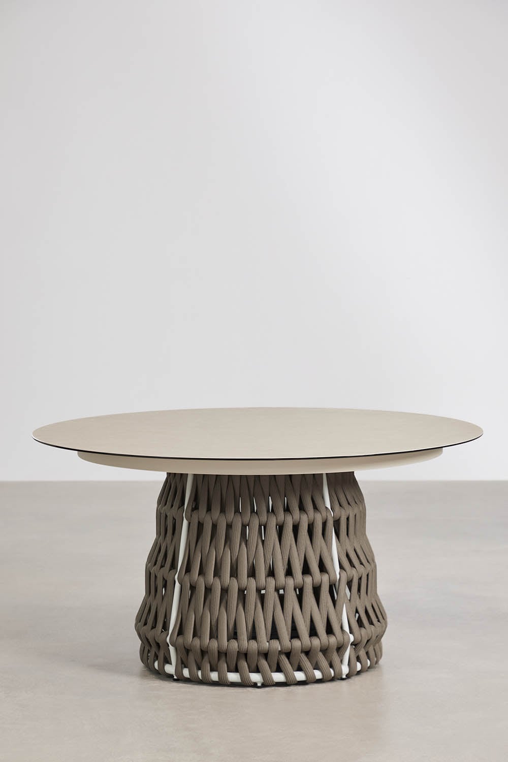 TEVARY outdoor furniture set, table and chairs, white (1 pc.)