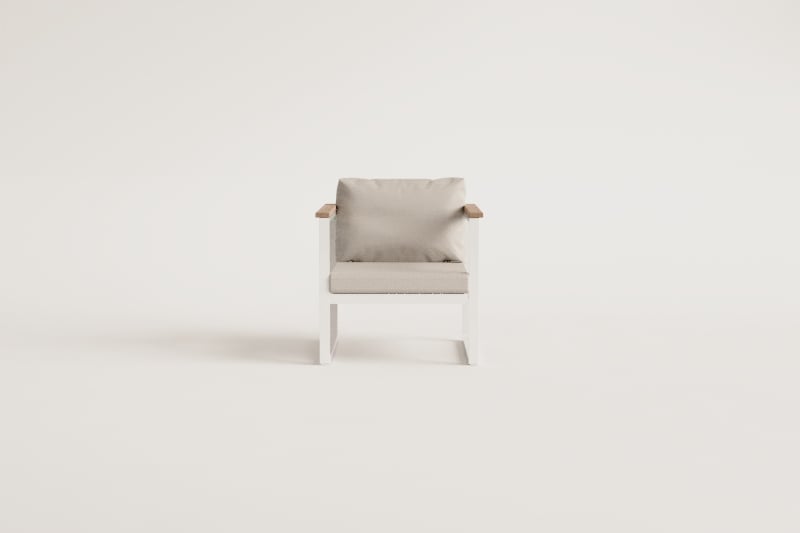 Armchair ALCANTO, mocha brown