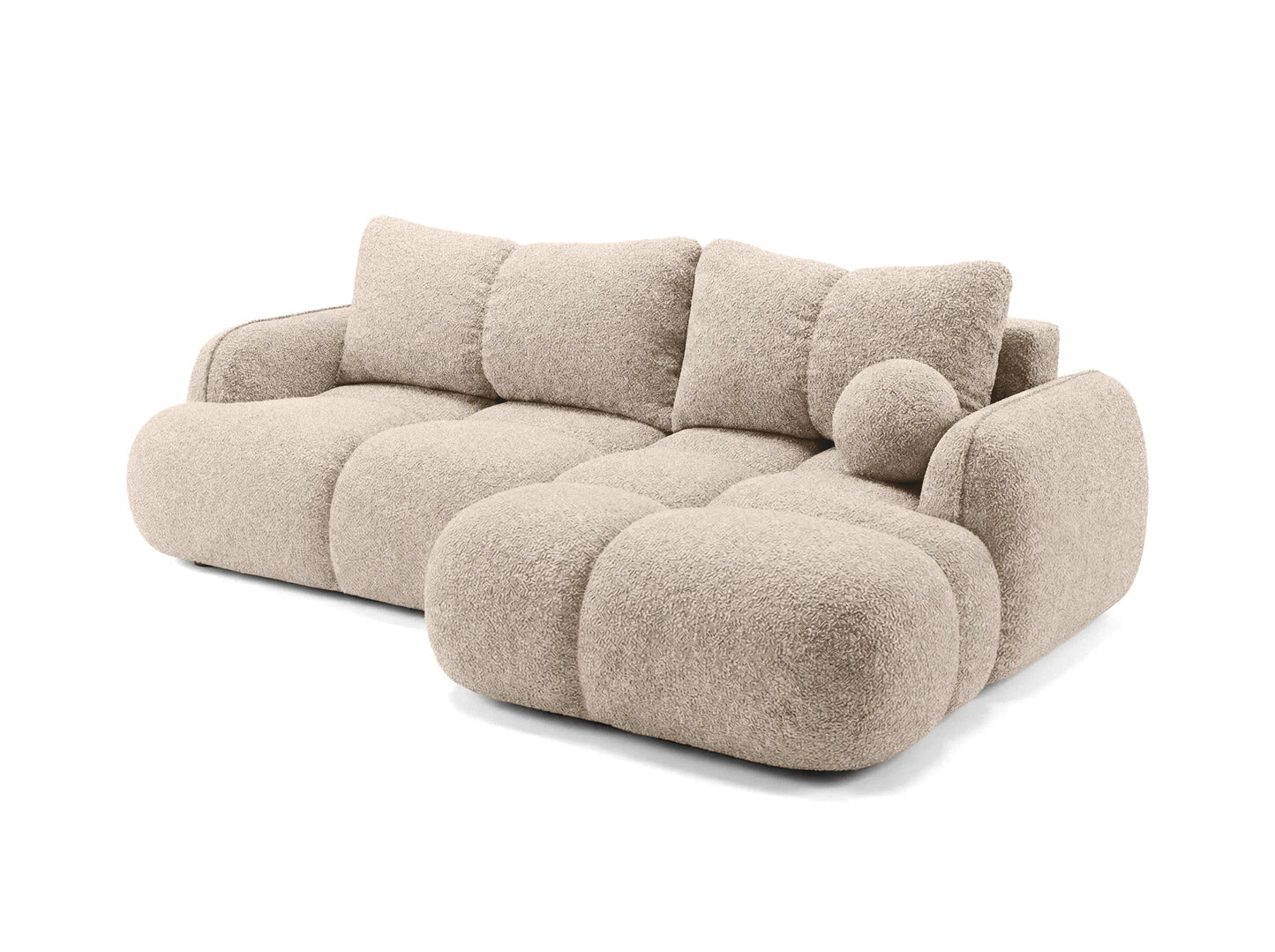 Kampinė sofa SKYLAR su miego funkcija, smėlinė