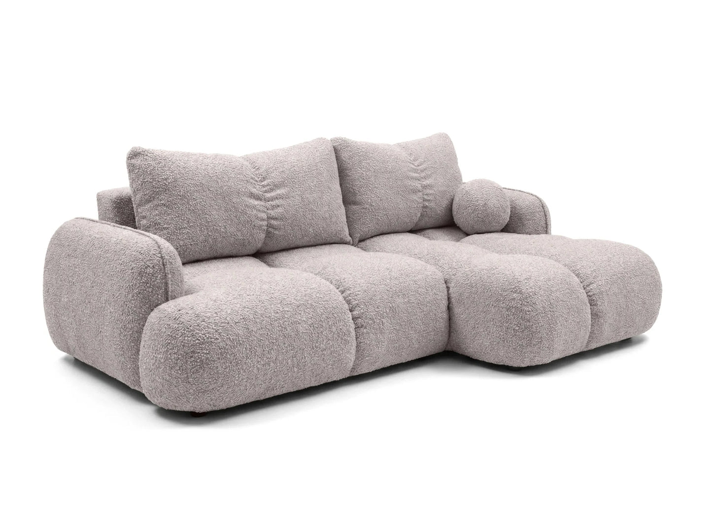 Kampinė sofa SKYLAR su miego funkcija, lininė šviesi
