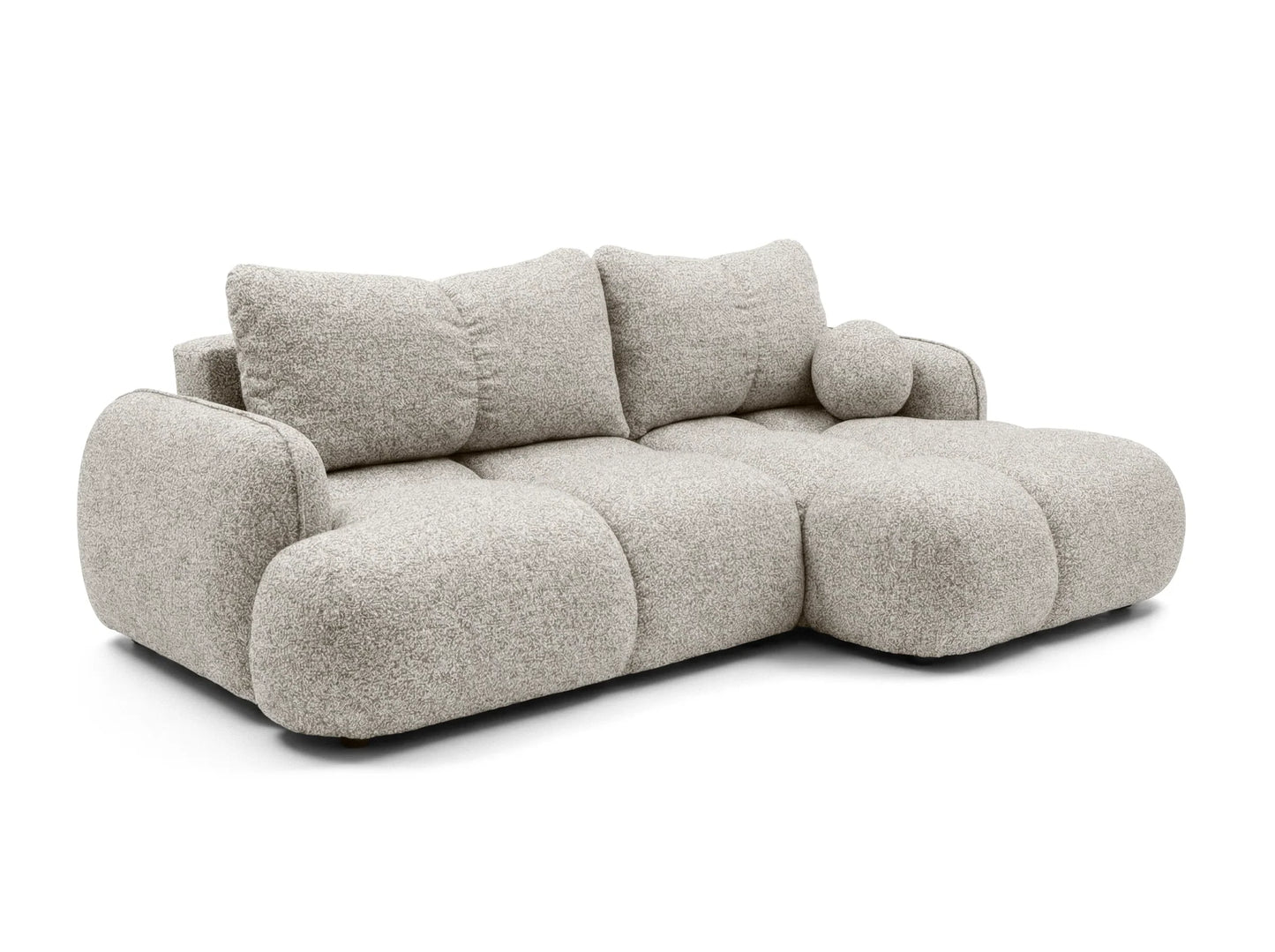 Kampinė sofa SKYLAR su miego funkcija, rusvai pilka