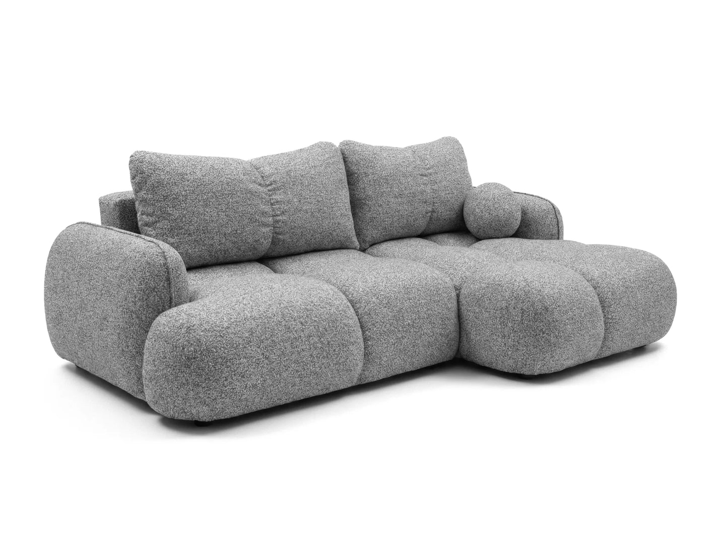 Kampinė sofa SKYLAR su miego funkcija, tamsiai pilka