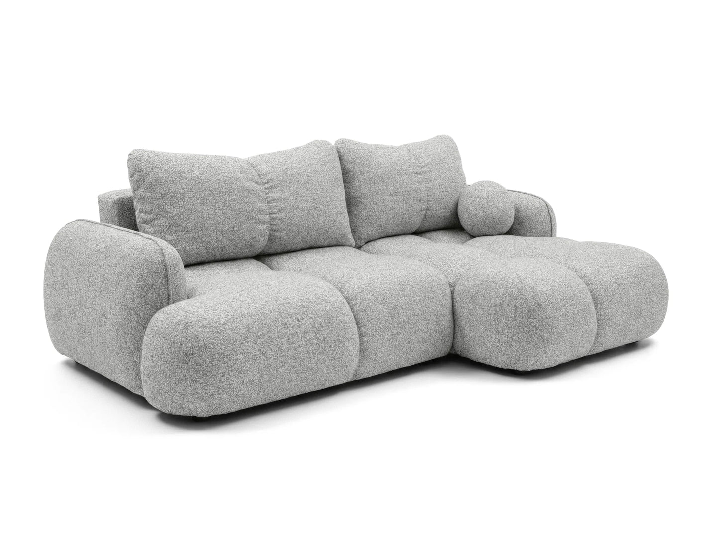 Corner sofa SKYLAR with sleeping function, grey