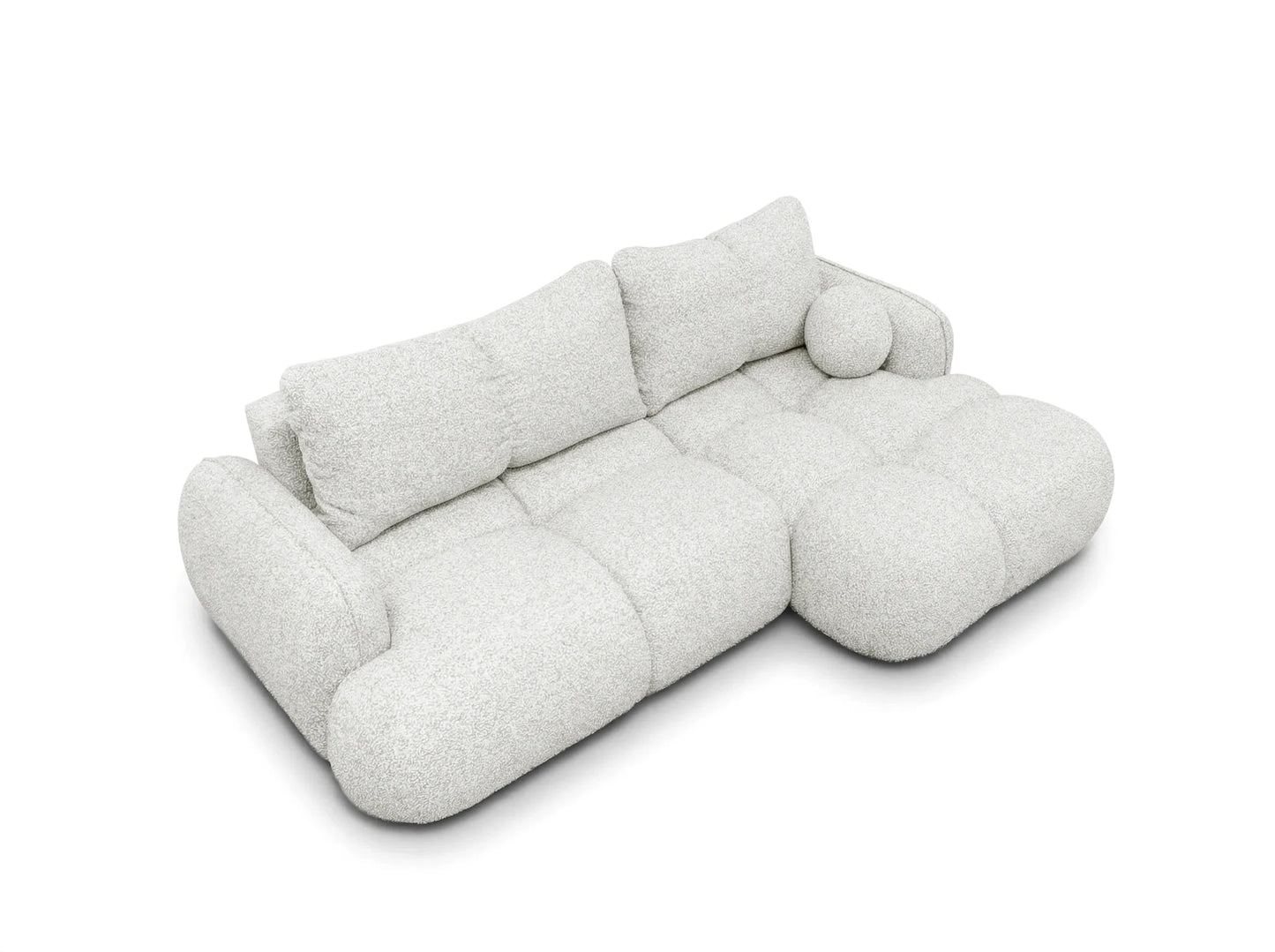 Kampinė sofa SKYLAR su miego funkcija, lininė