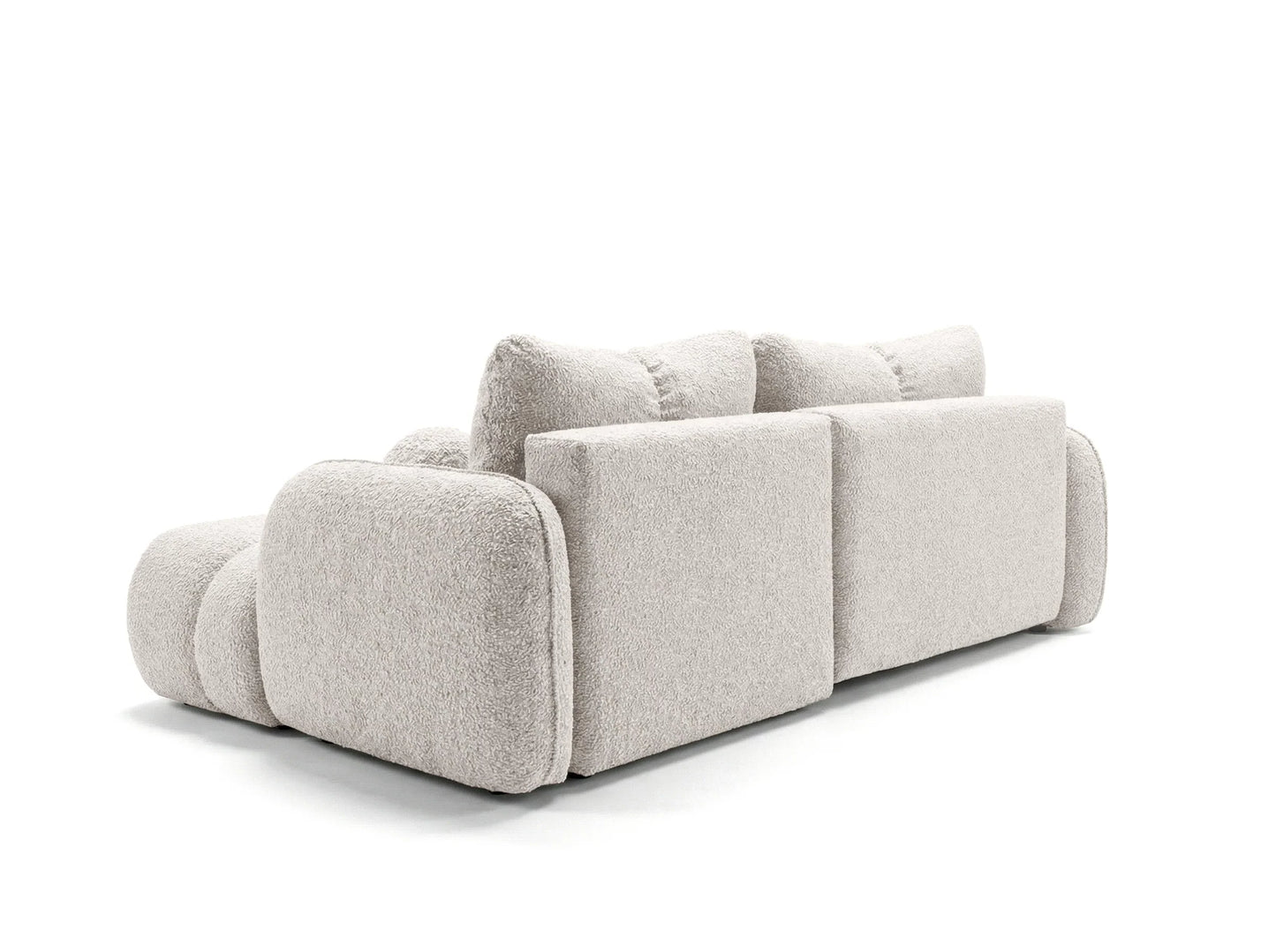 Kampinė sofa SKYLAR su miego funkcija, dramblio kaulo