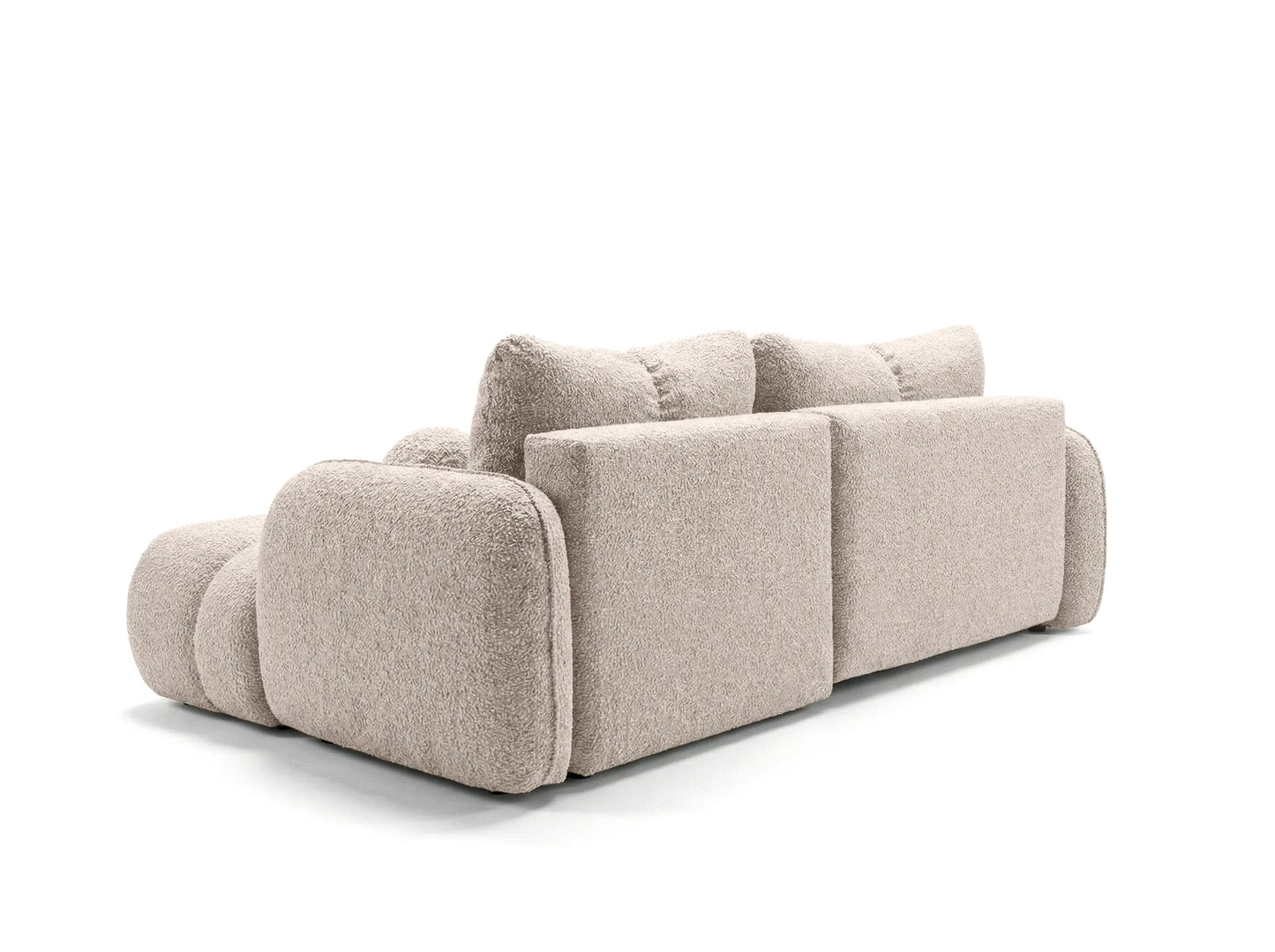 Corner sofa SKYLAR with sleeping function, cream
