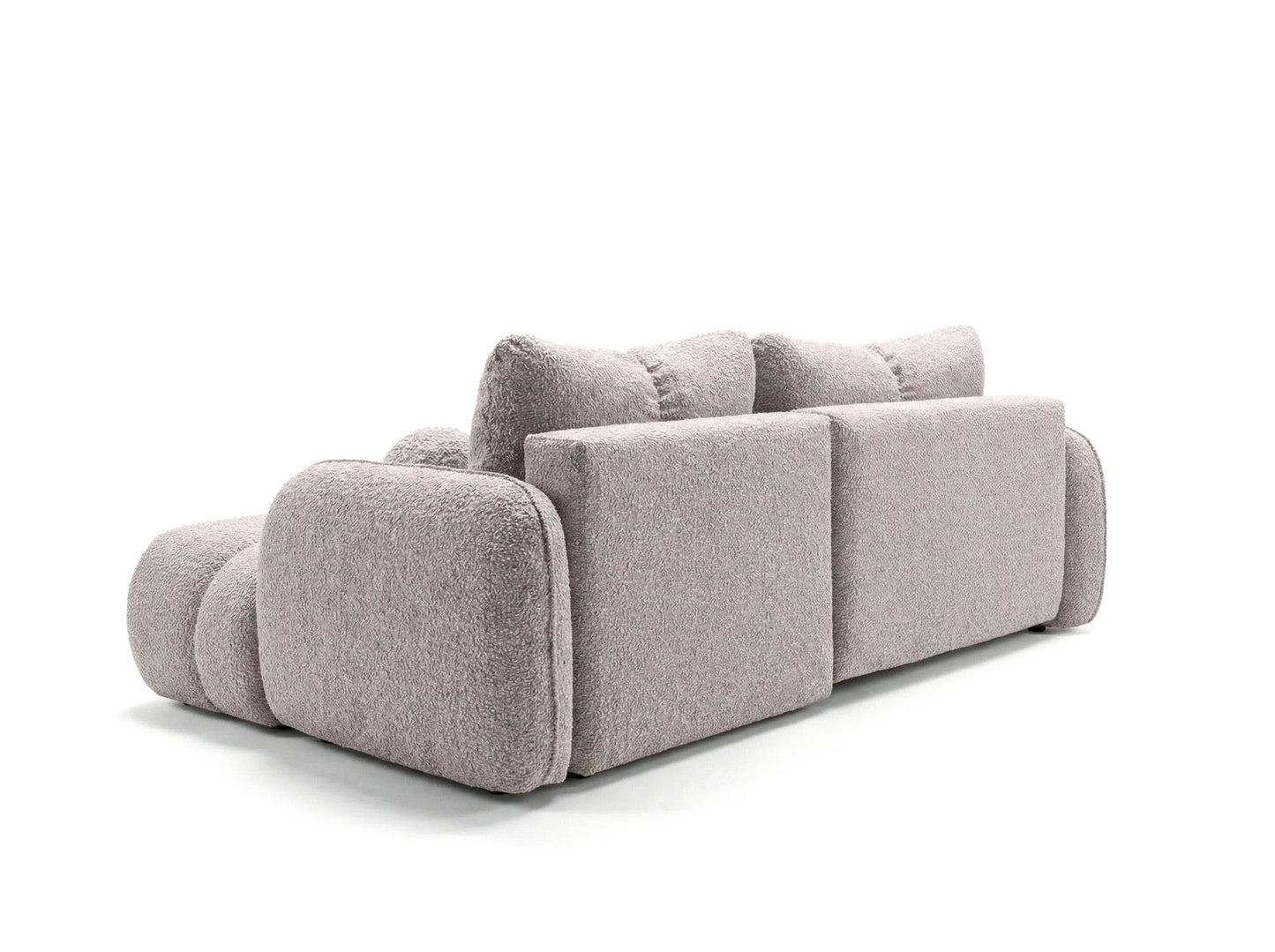 Kampinė sofa SKYLAR su miego funkcija, lininė šviesi
