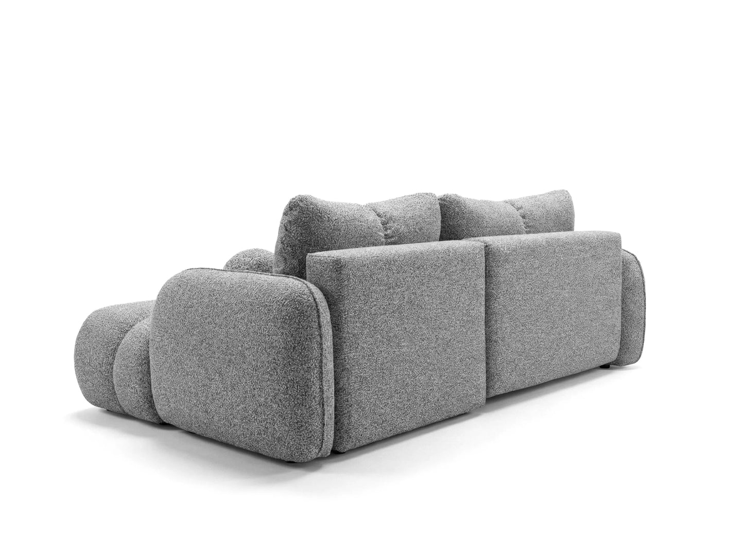 Kampinė sofa SKYLAR su miego funkcija, tamsiai pilka