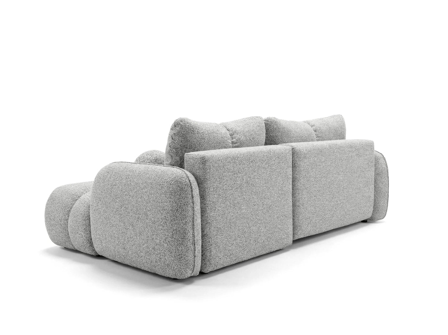 Corner sofa SKYLAR with sleeping function, grey