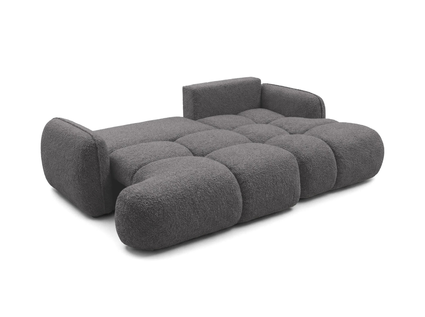 Kampinė sofa SKYLAR su miego funkcija, grafito pilka