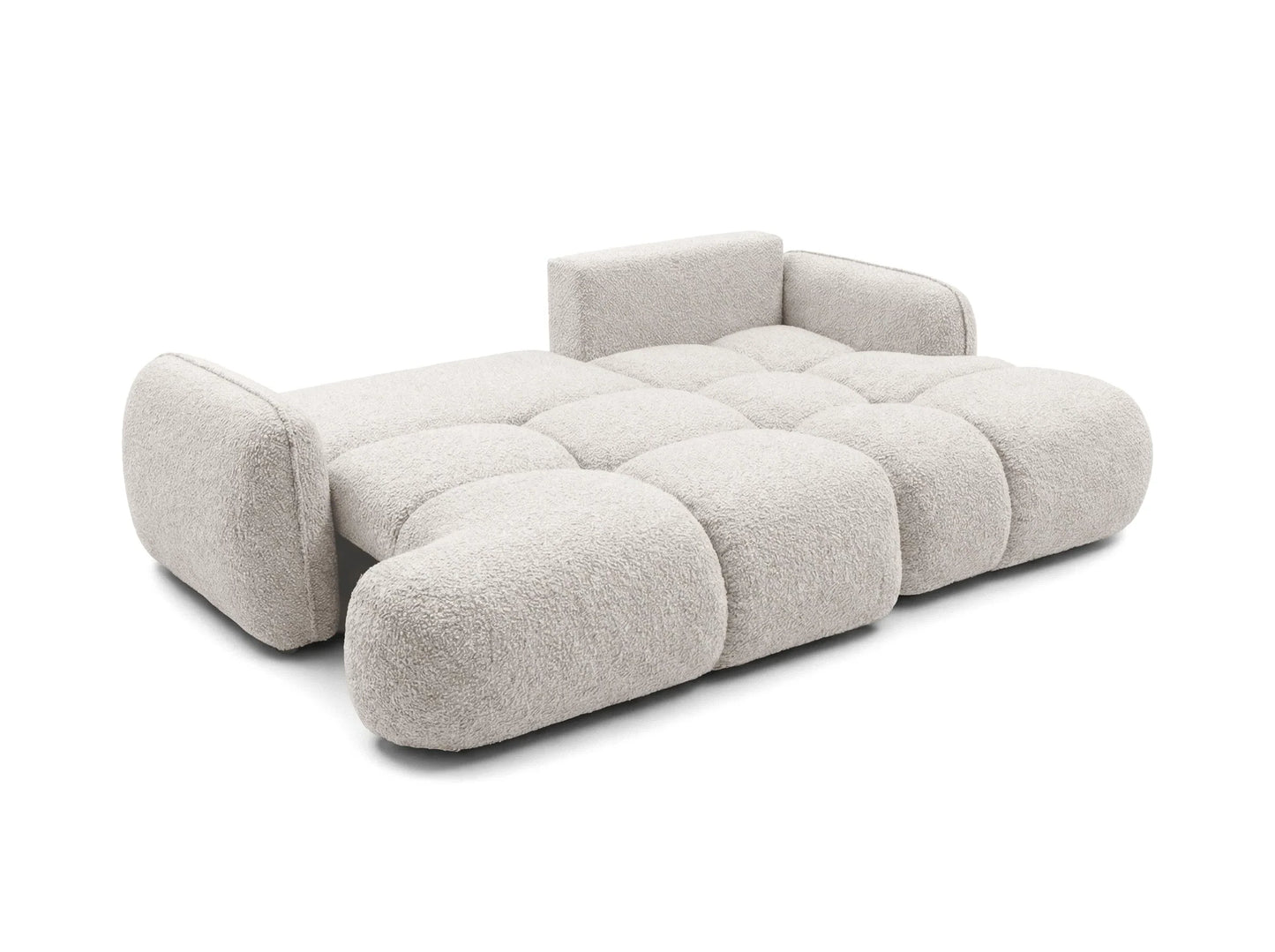 Kampinė sofa SKYLAR su miego funkcija, dramblio kaulo