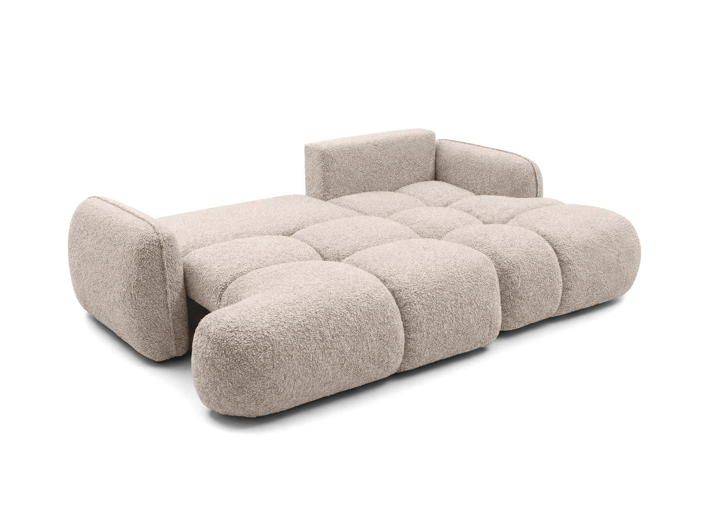 Corner sofa SKYLAR with sleeping function, cream
