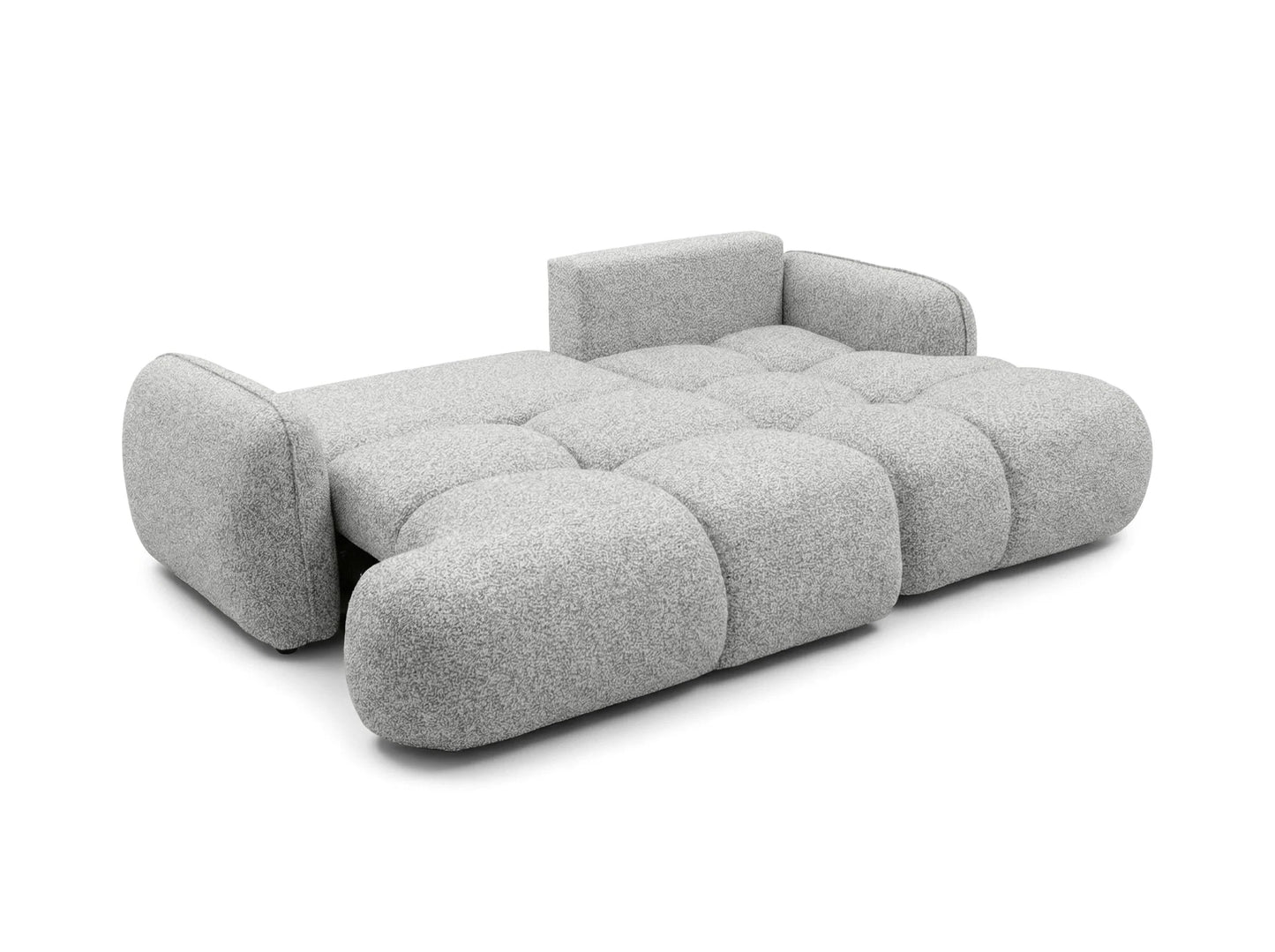 Corner sofa SKYLAR with sleeping function, grey