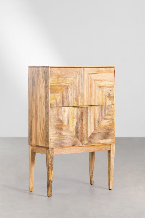 TV spintelė BORKU DANDIA, mango medis, 165x40
