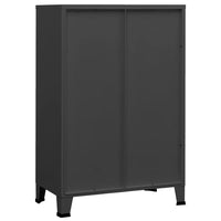 Sandėliavimo spintelė, antracito, 75x40x115cm, metalas - Namų Idėja