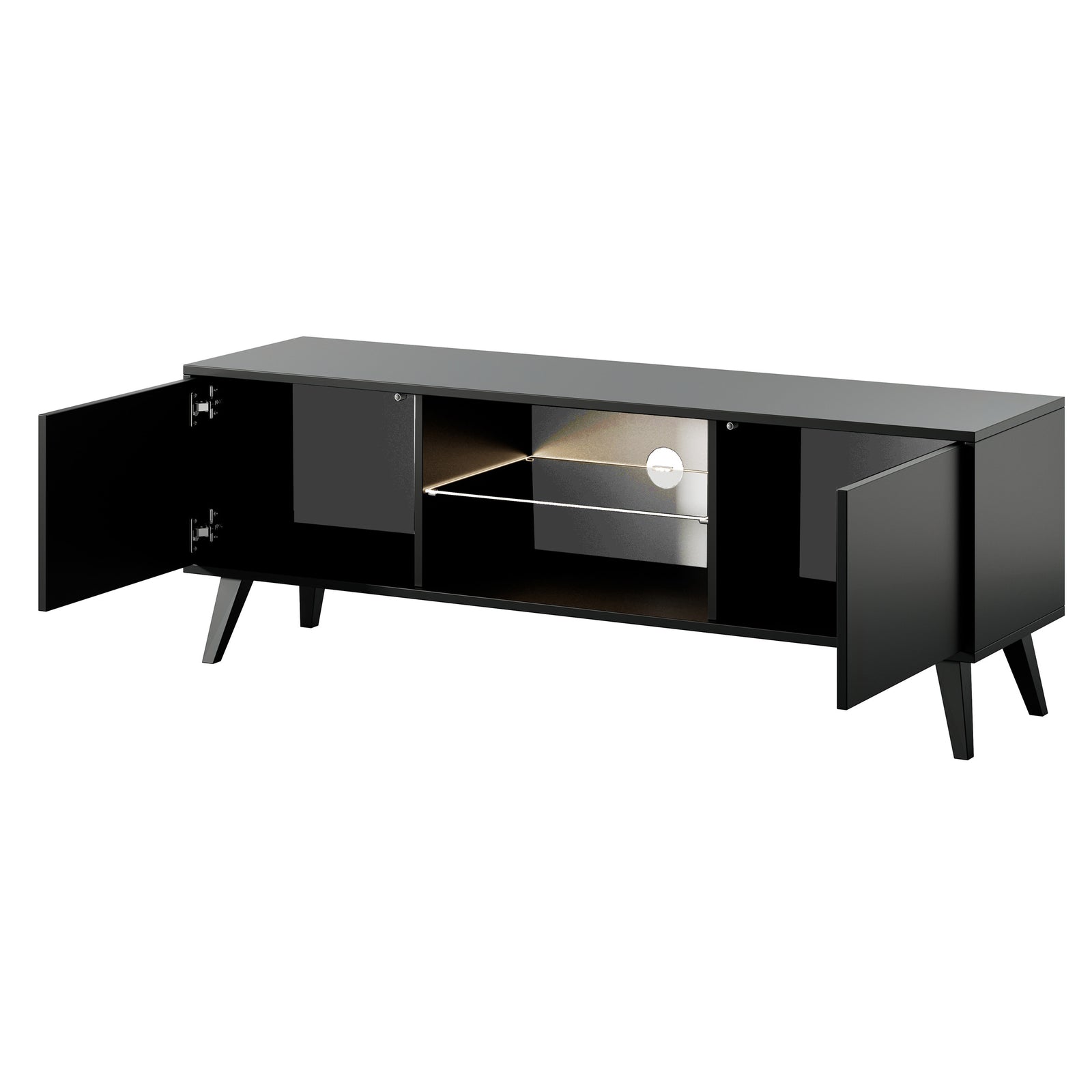 TV staliukas SAVONI, juodas, 140 cm