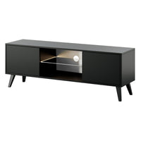 TV staliukas SAVONI, juodas, 140 cm
