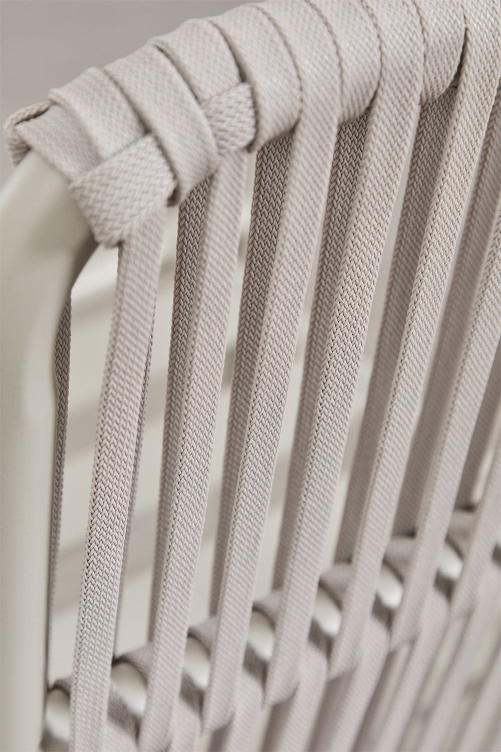 Stackable outdoor chair FLORA, Light grey