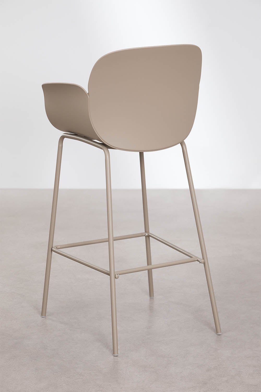 Bar stool BOKA, mocha brown, 75 cm