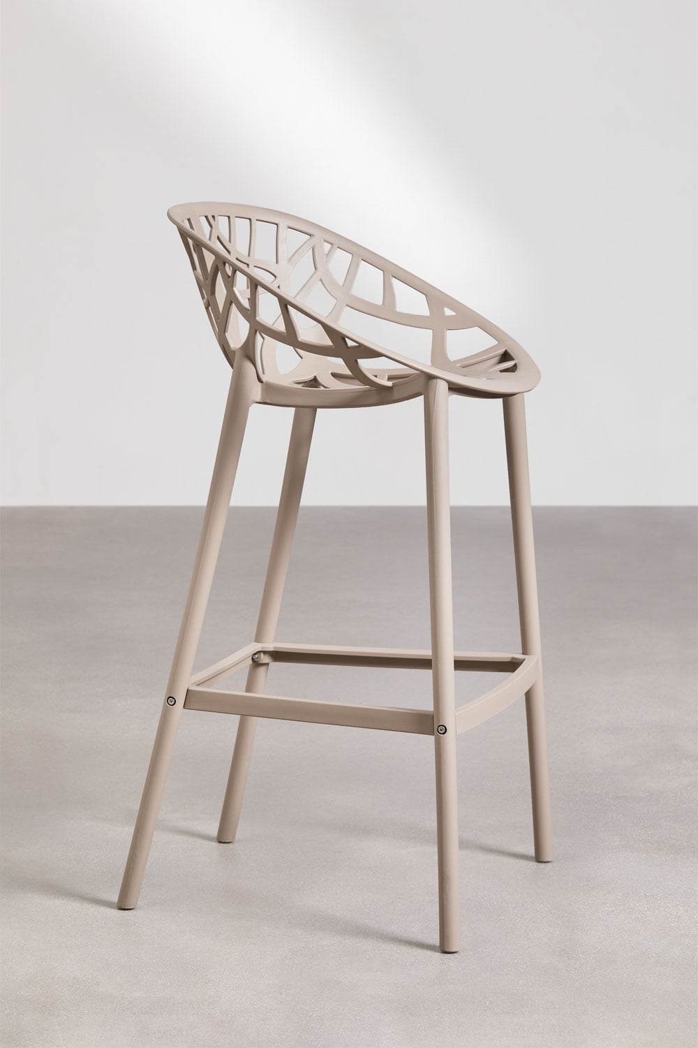 Bar Stool MEKANO, mocha brown, 75 cm