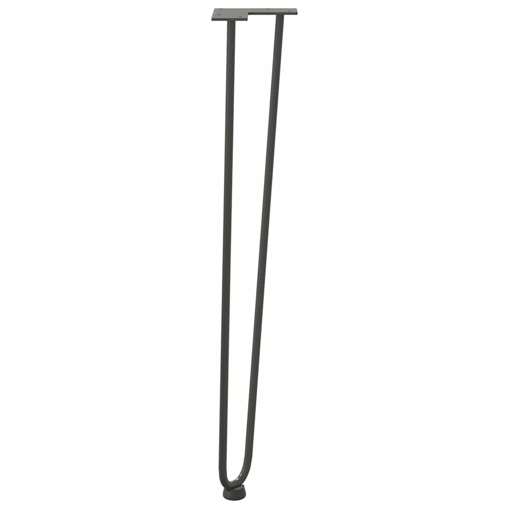 segtukų kojelės konsoliniams staliukams, 4 vnt., antracito spalvos, 72 cm, plieno masyvas - Namų Idėja