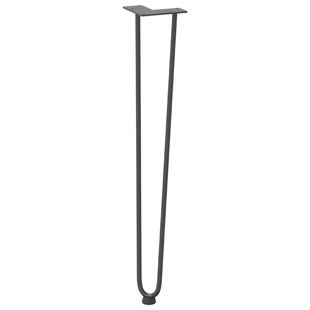 segtukų kojelės konsoliniams staliukams, 4 vnt., antracito spalvos, 72 cm, plieno masyvas - Namų Idėja