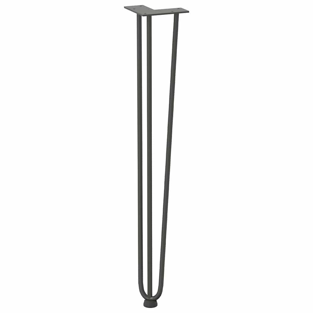 segtukų kojelės konsoliniams staliukams, 4 vnt., antracito spalvos, 72 cm, plieno masyvas - Namų Idėja