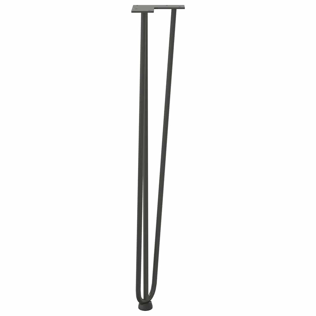 segtukų kojelės konsoliniams staliukams, 4 vnt., antracito spalvos, 72 cm, plieno masyvas - Namų Idėja