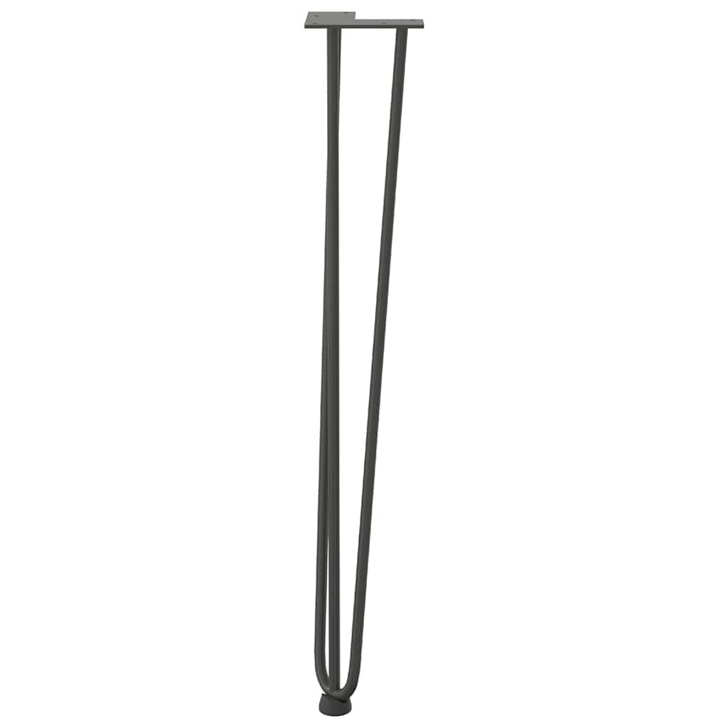 segtukų kojelės konsoliniams staliukams, 4 vnt., antracito spalvos, 72 cm, plieno masyvas - Namų Idėja