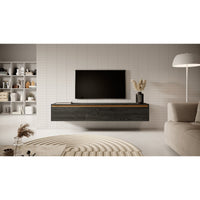 TV staliukas SENEY, juodas, 175 cm