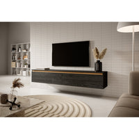 TV staliukas SENEY, juodas, 175 cm