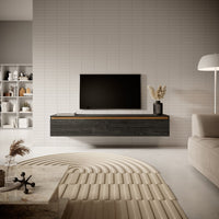 TV staliukas SENEY, juodas, 175 cm