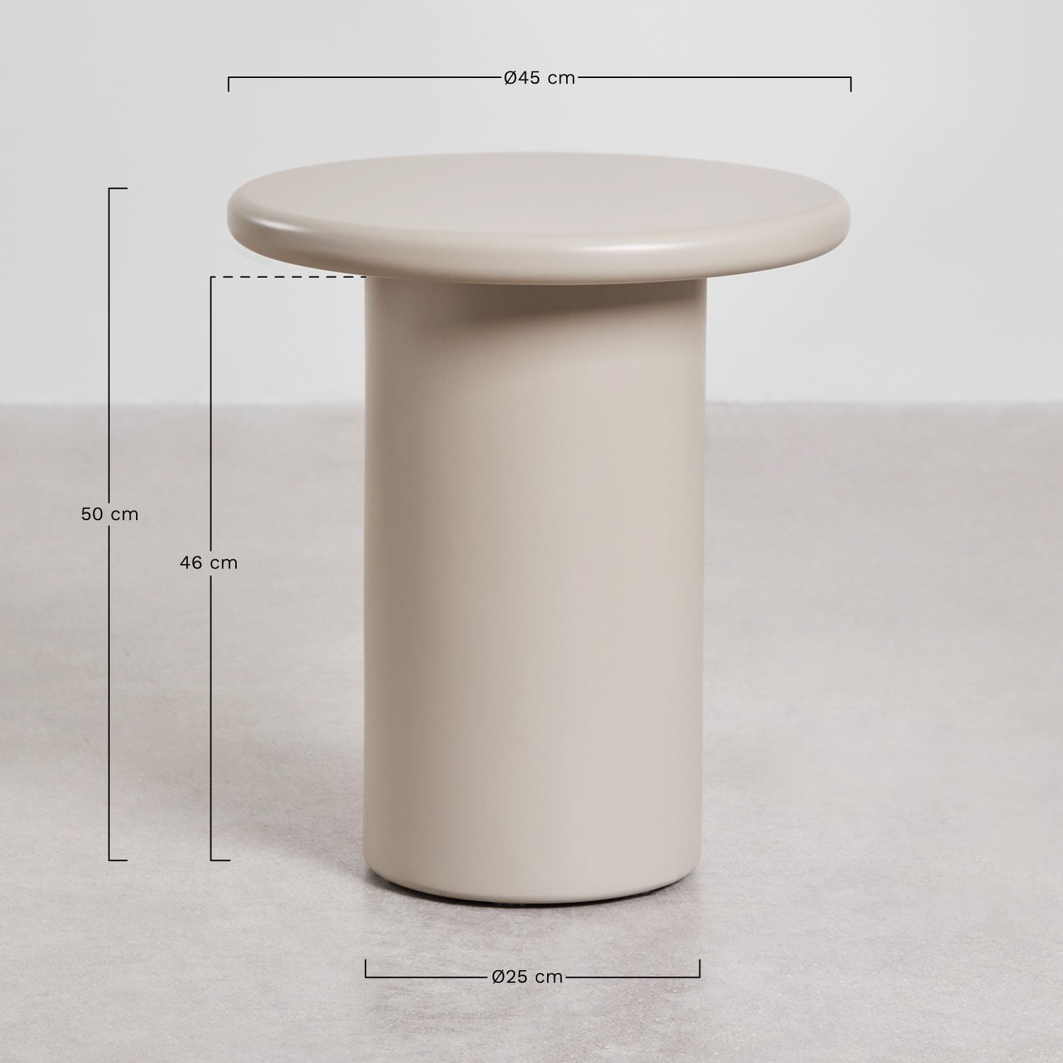 Sānu galds REDO, Ø45 cm, zaļš