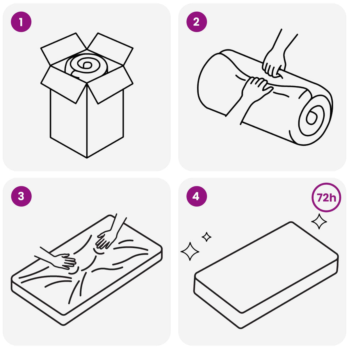 Sulankstomas Sofos Lova 180 x 67 x 45 cm Tamsiai pilka